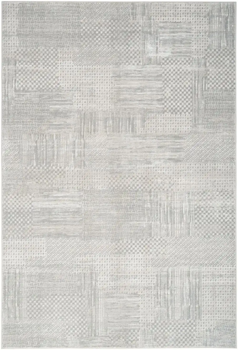 Glitz Nourison GLZ 09 Silver Grey Rug - Image 6