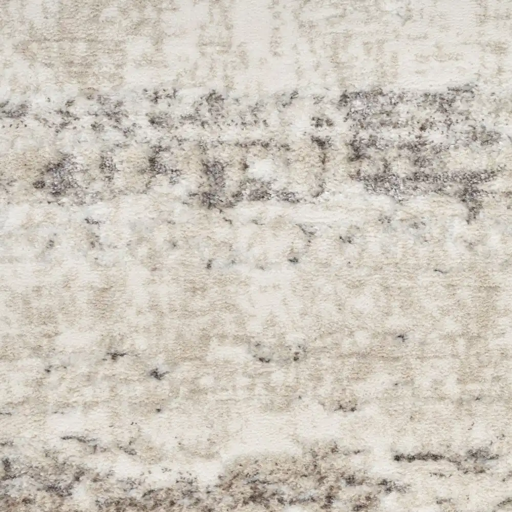 Glitz Nourison GLZ 10 Cream Grey Rug - Image 4
