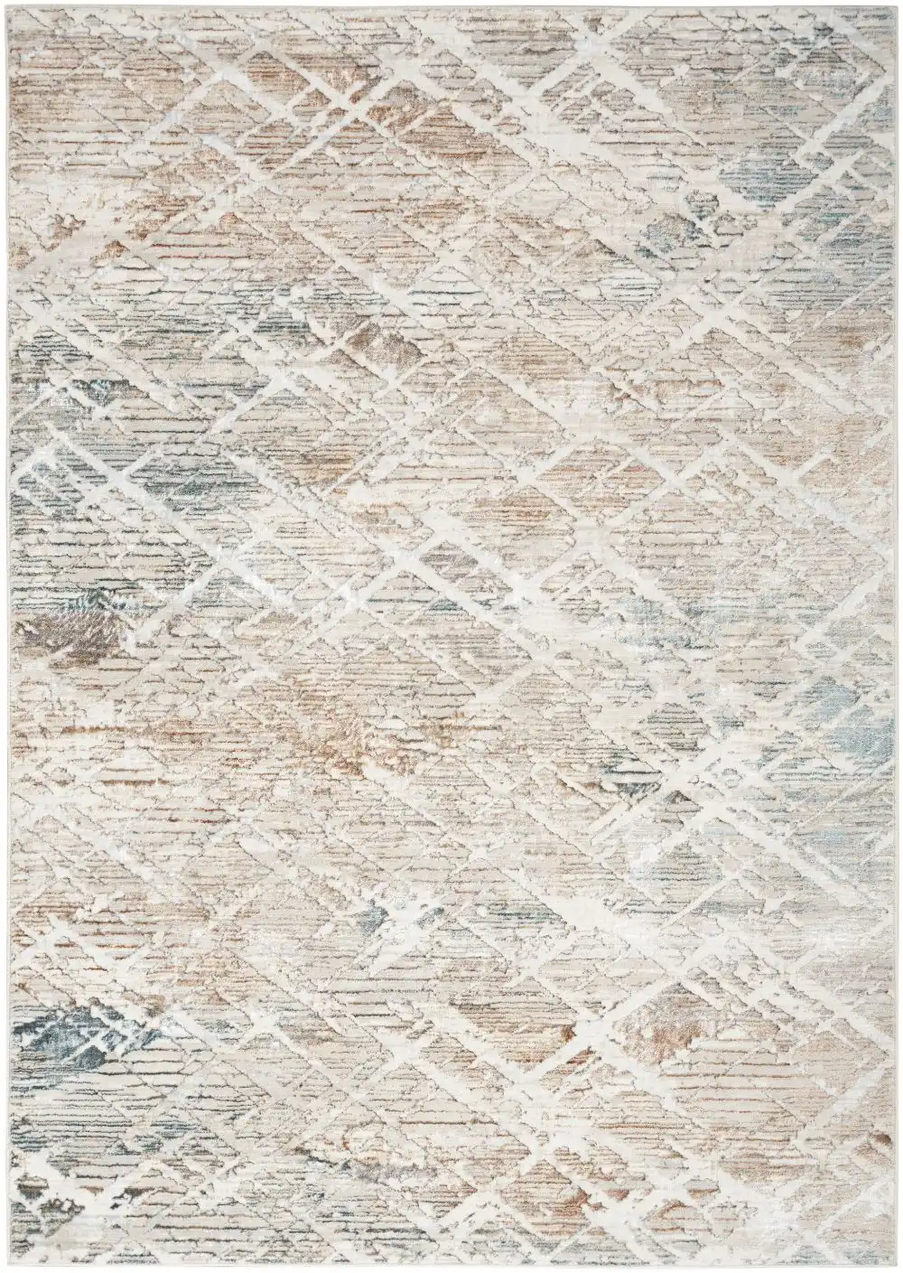 Glitz Nourison GLZ 11 Grey Rug - Image 4
