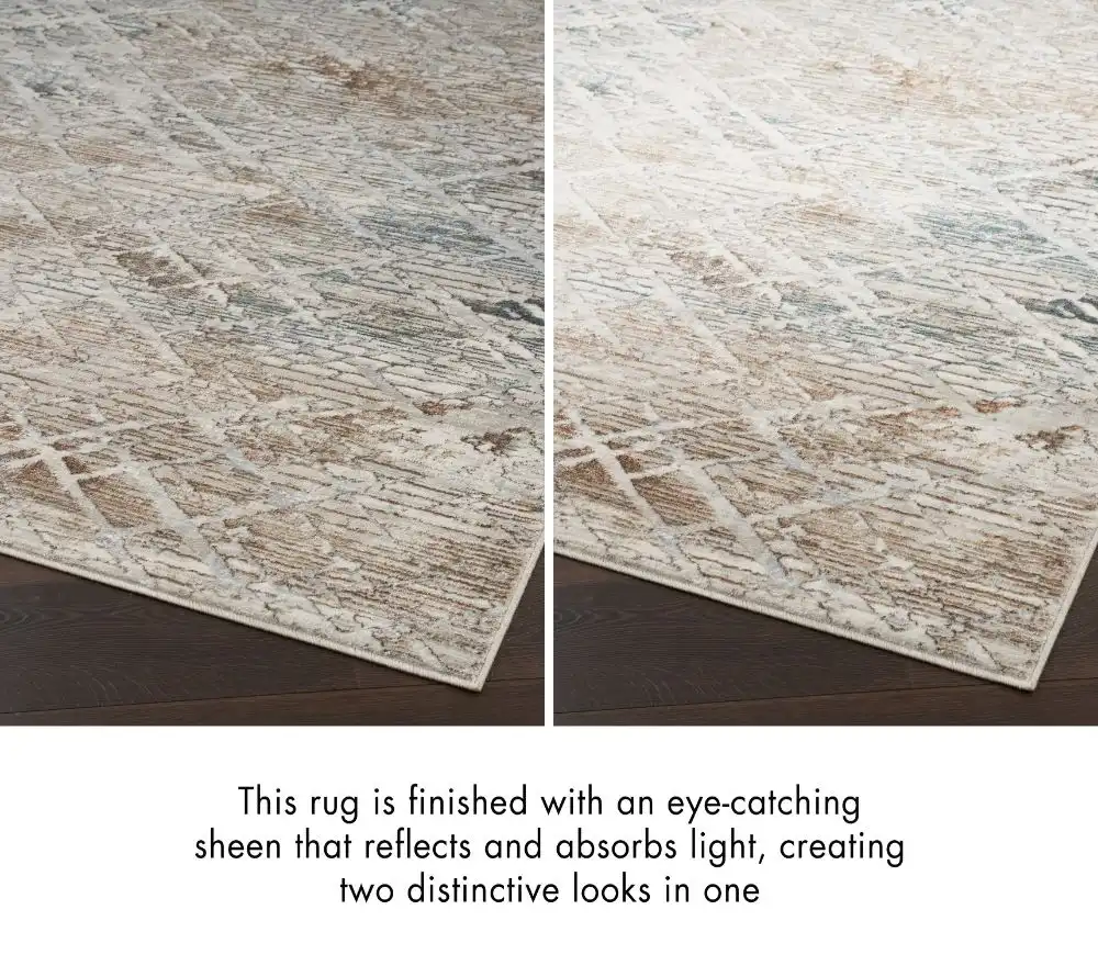 Glitz Nourison GLZ 11 Grey Rug - Image 6