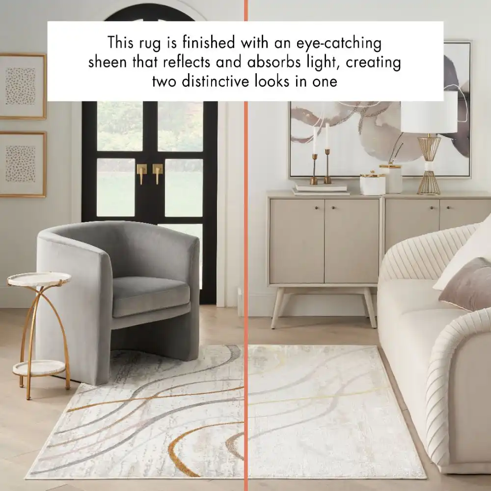 Glitz GLZ01 Ivory Multicolour Rug - Image 2