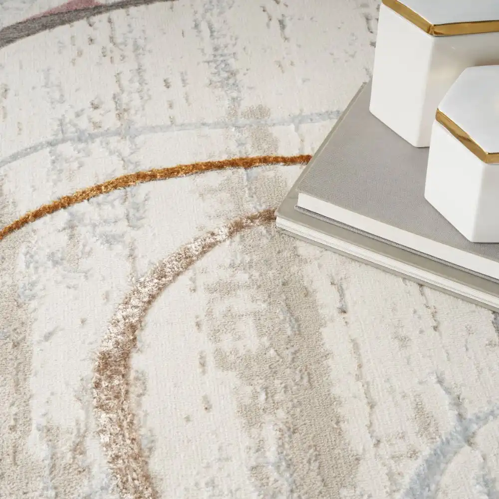 Glitz GLZ01 Ivory Multicolour Rug - Image 3