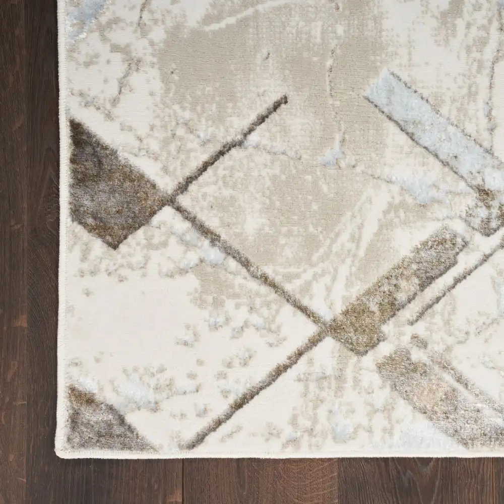 Glitz GLZ02 Ivory Grey Rug - Image 3