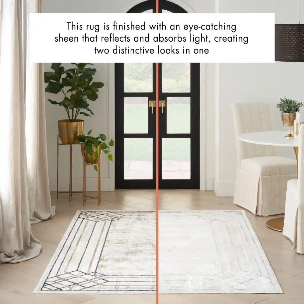 Glitz GLZ03 Ivory Taupe Rug - Image 2