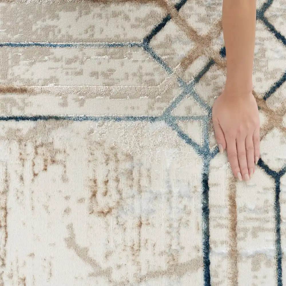 Glitz GLZ03 Ivory Taupe Rug - Image 4