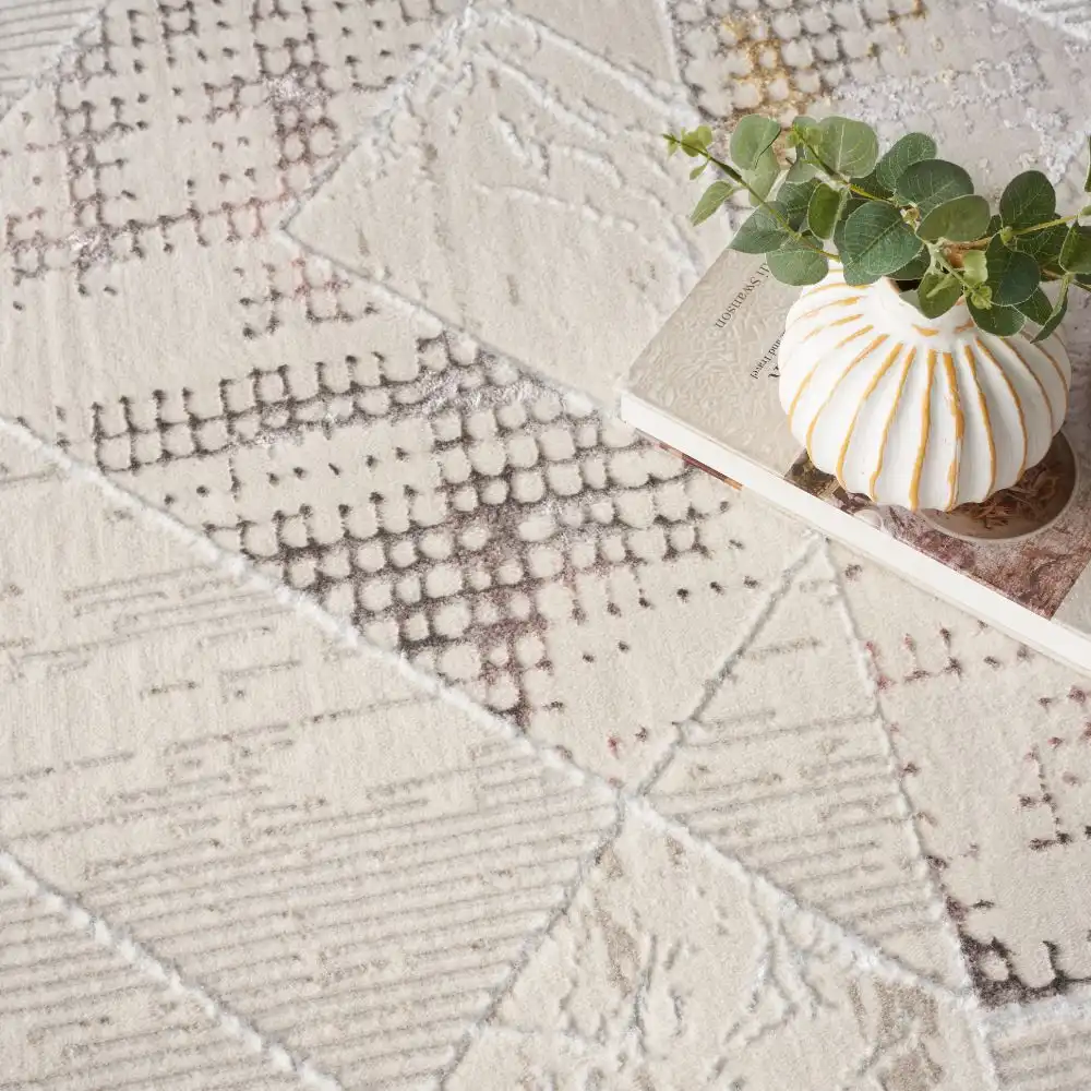 Glitz GLZ04 Ivory Multicolour Rug - Image 3