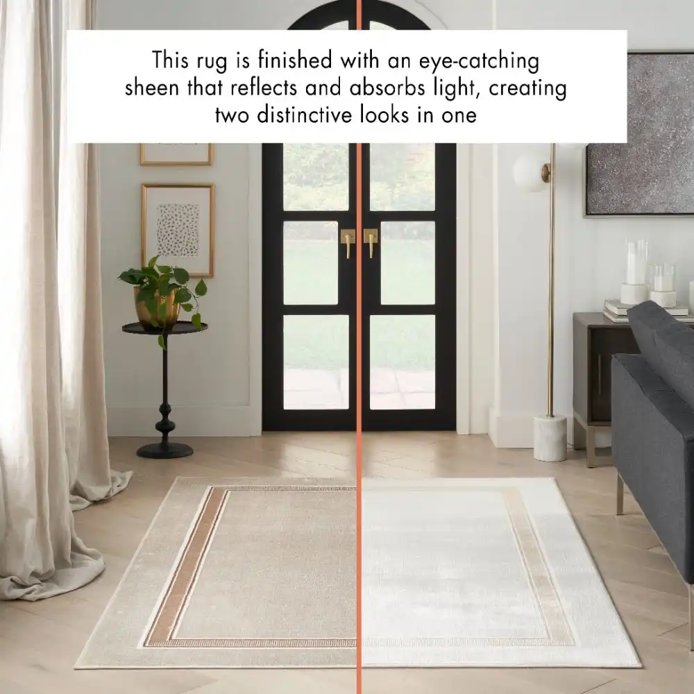 Glitz GLZ08 Ivory Cream Rug - Image 2