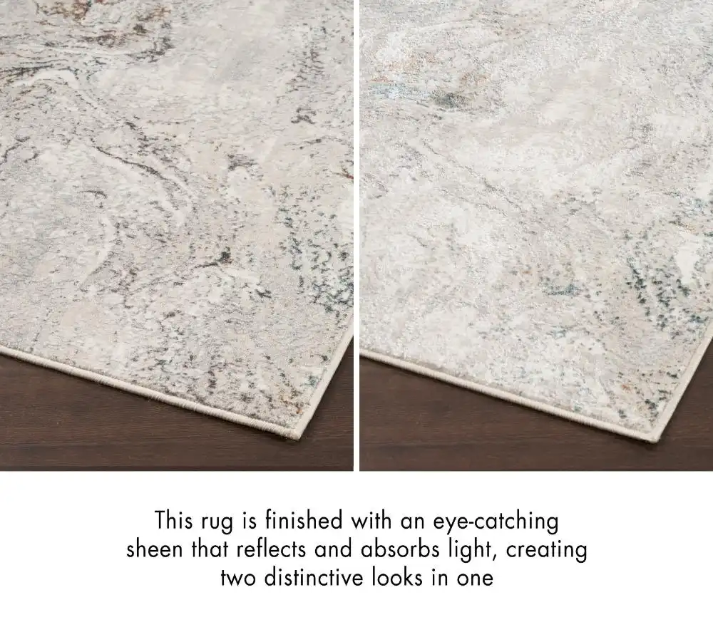 Glitz Nourison GLZ20 Grey Multi Rug - Image 5