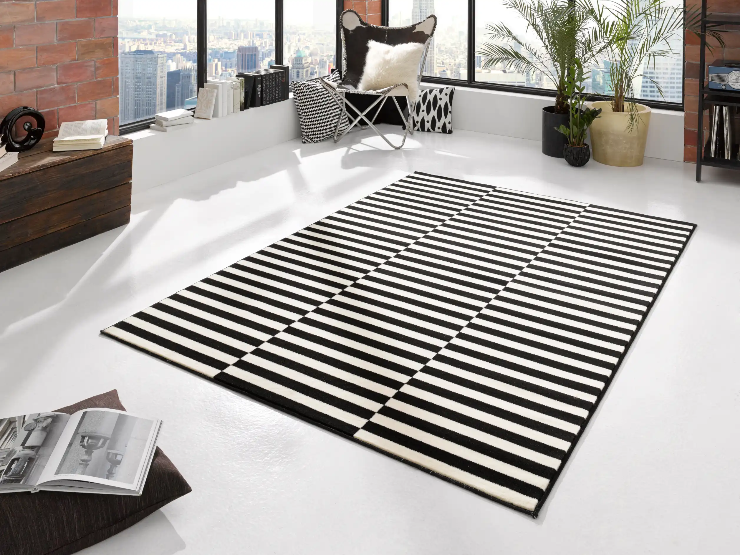Gloria 102408 Black Cream Rug