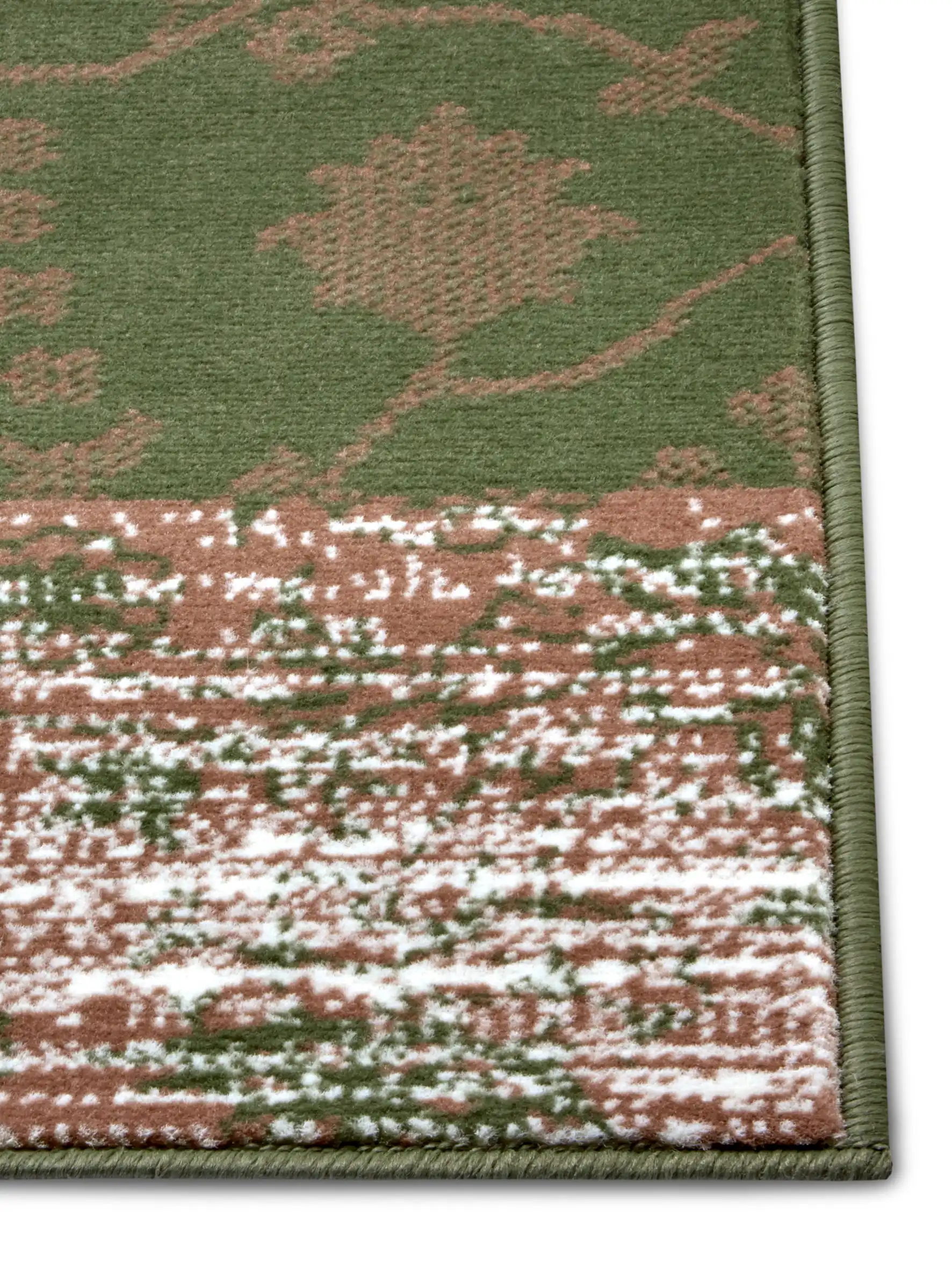 Gloria 105521 Bloques Green Cream Rug - Image 4