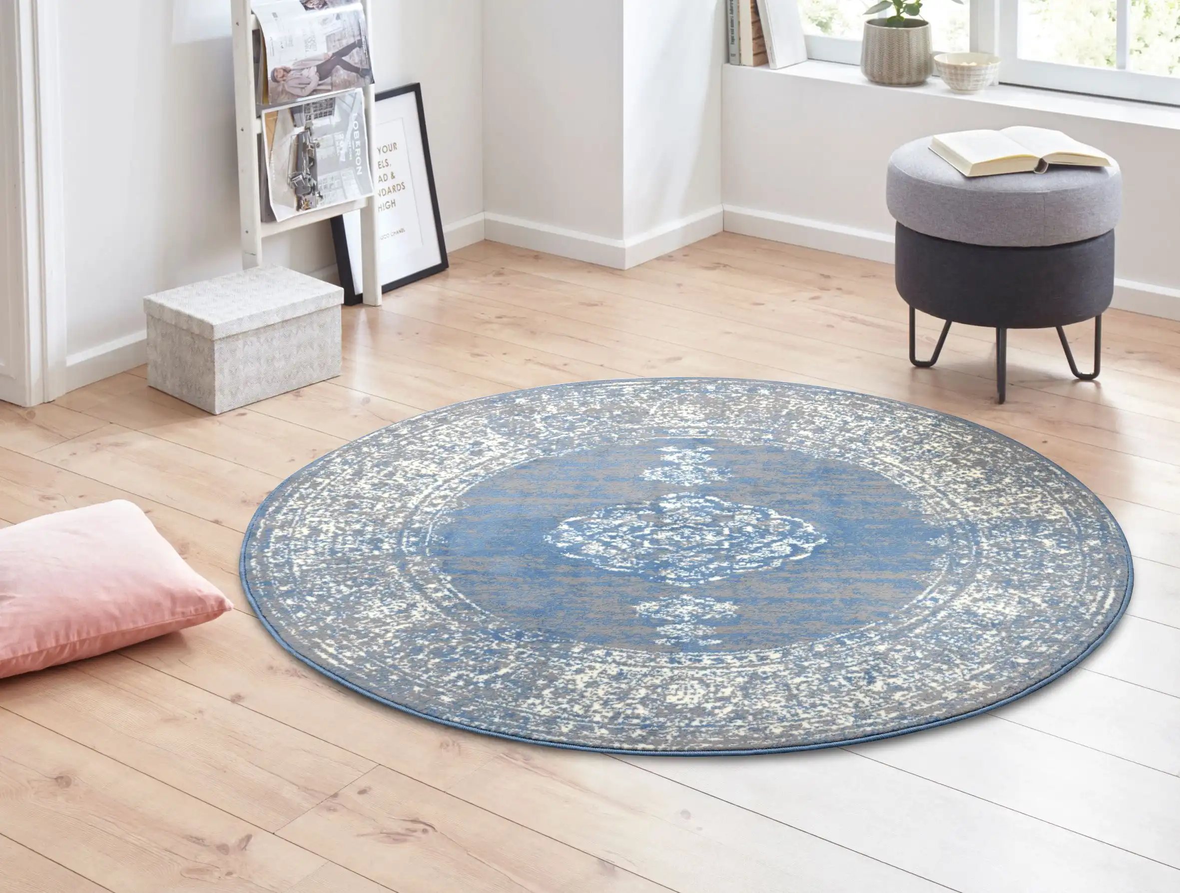 Gloria 105516 Meridional Sky Blue Rug - Image 5