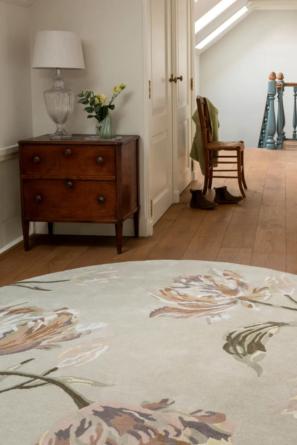 Gosford Laura Ashley Natural/Sage Green 081307 Rug - Image 3
