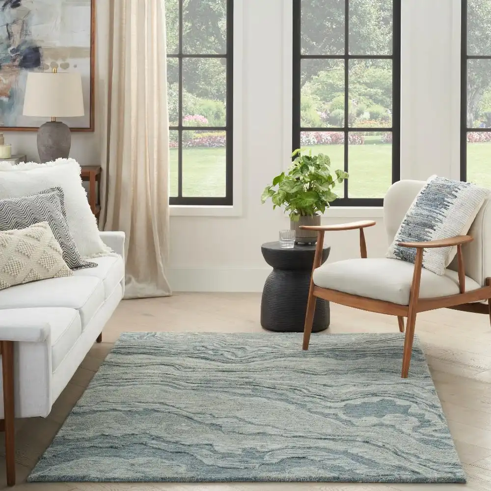 GRACEFUL GRU01 Blue Rug - Image 2