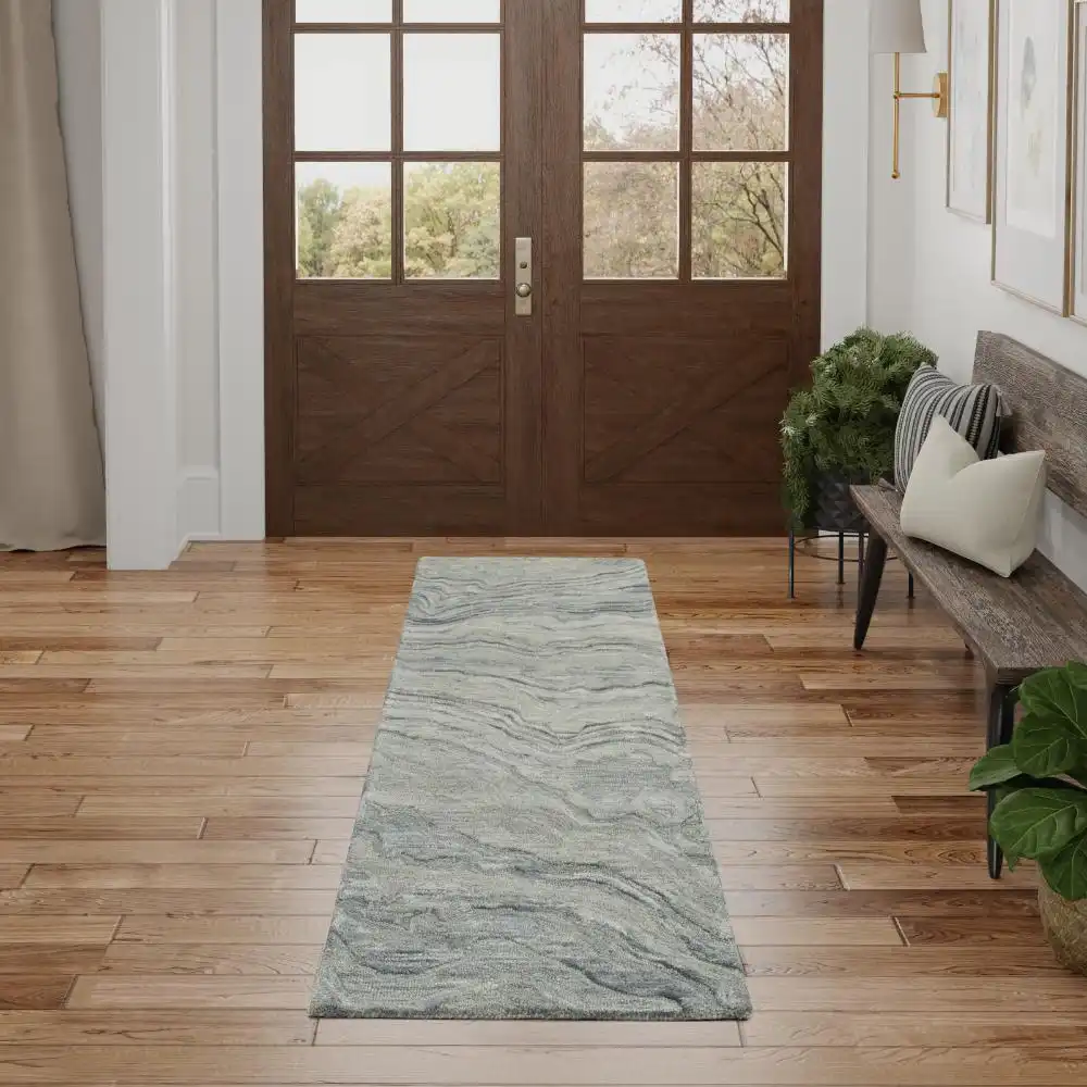 GRACEFUL GRU01 Blue Rug - Image 7