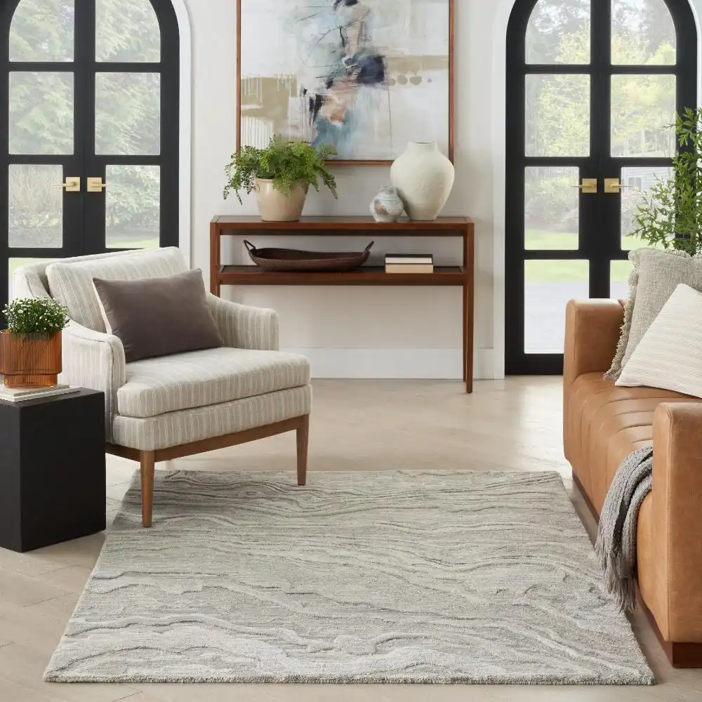 GRACEFUL GRU01 Grey Rug - Image 3