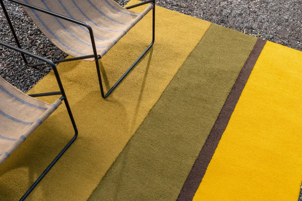 Habitat  Festival Stripe Yellow outdoor 496516 Rug - Image 2