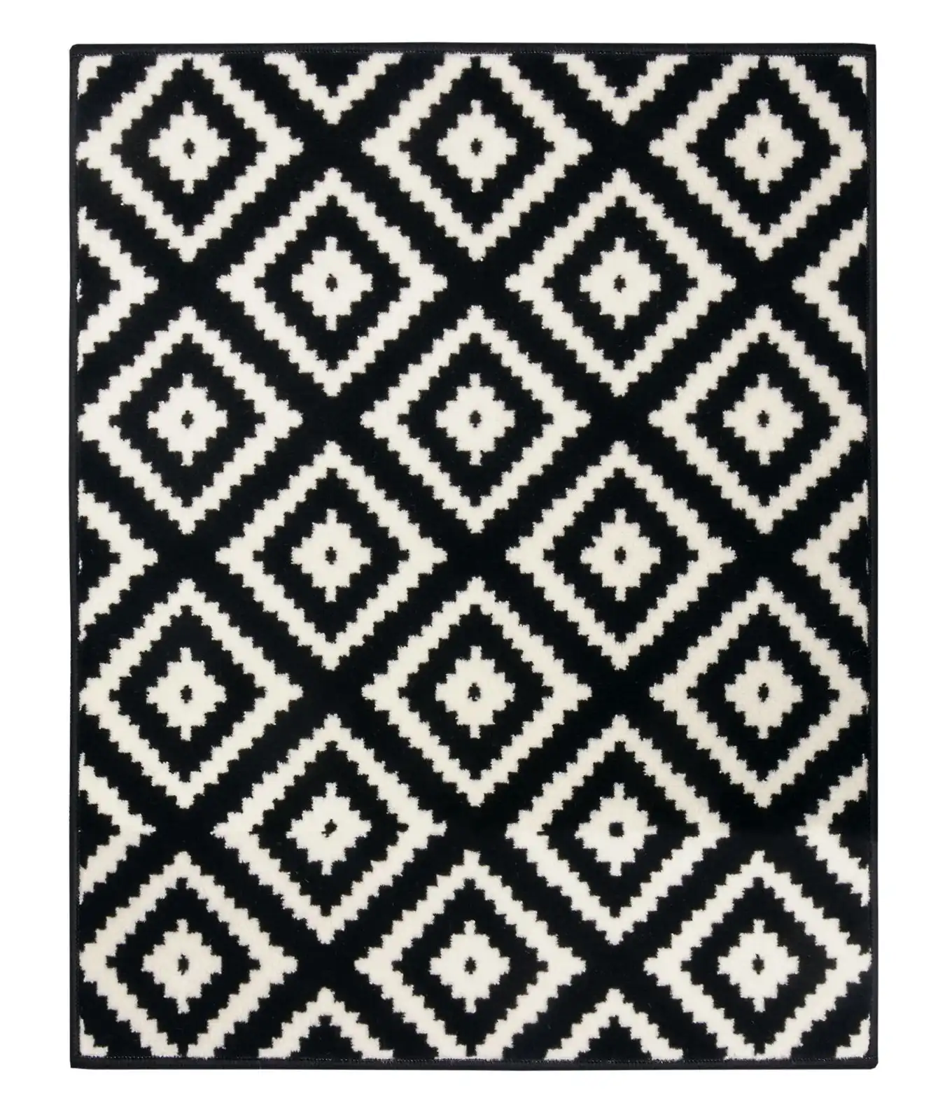 Hamla 105477 Diamond Black Cream Rug - Image 2