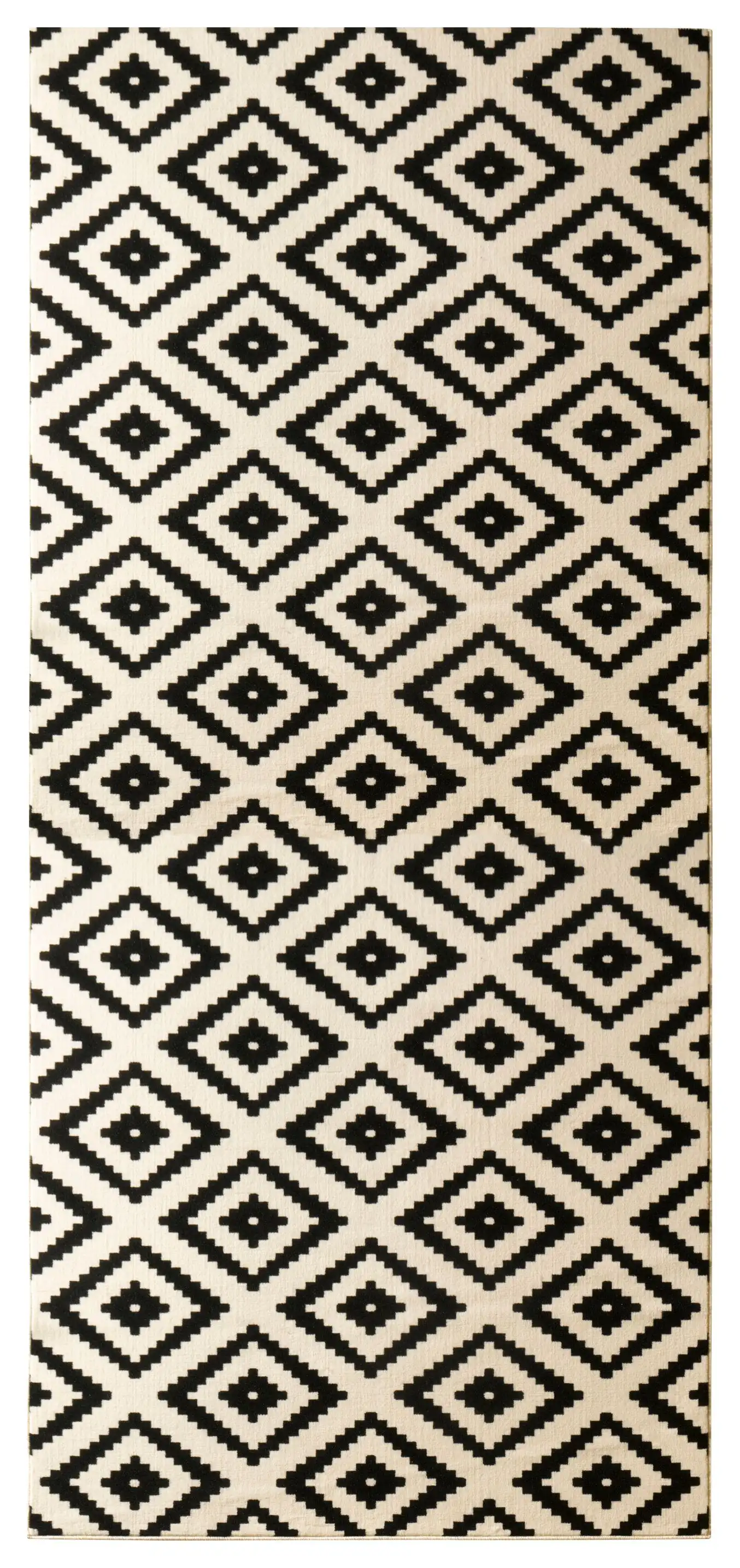 Hamla 102332 Diamond Cream Black Rug - Image 4