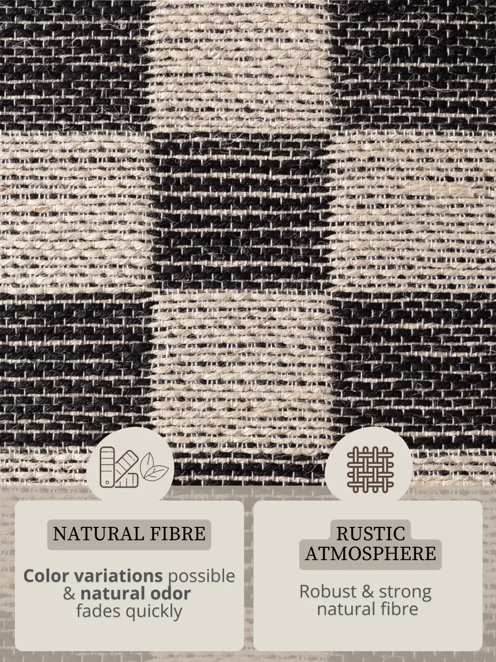 Handloom 1 Natural White Black 106333 - Image 8