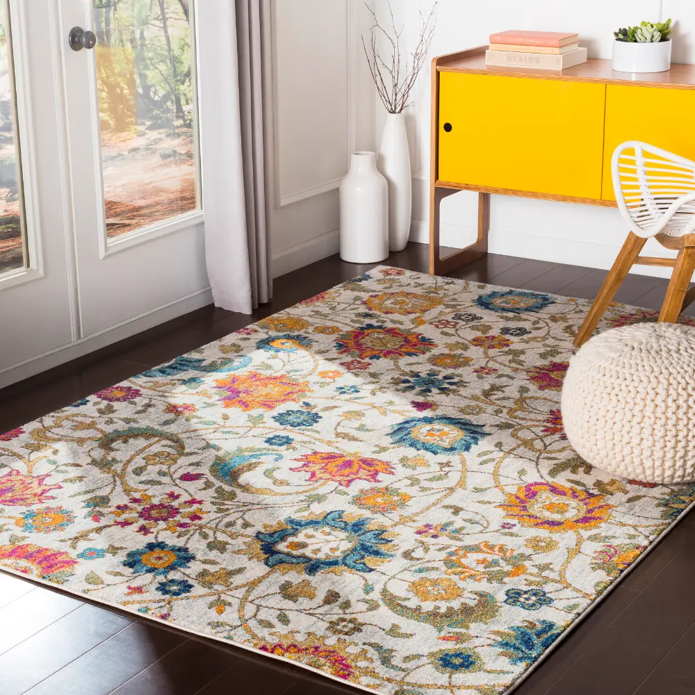 Hanshu Scandi Modern Boho Saffron Rug