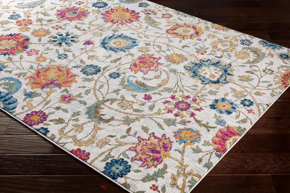 Hanshu Scandi Modern Boho Saffron Rug - Image 2