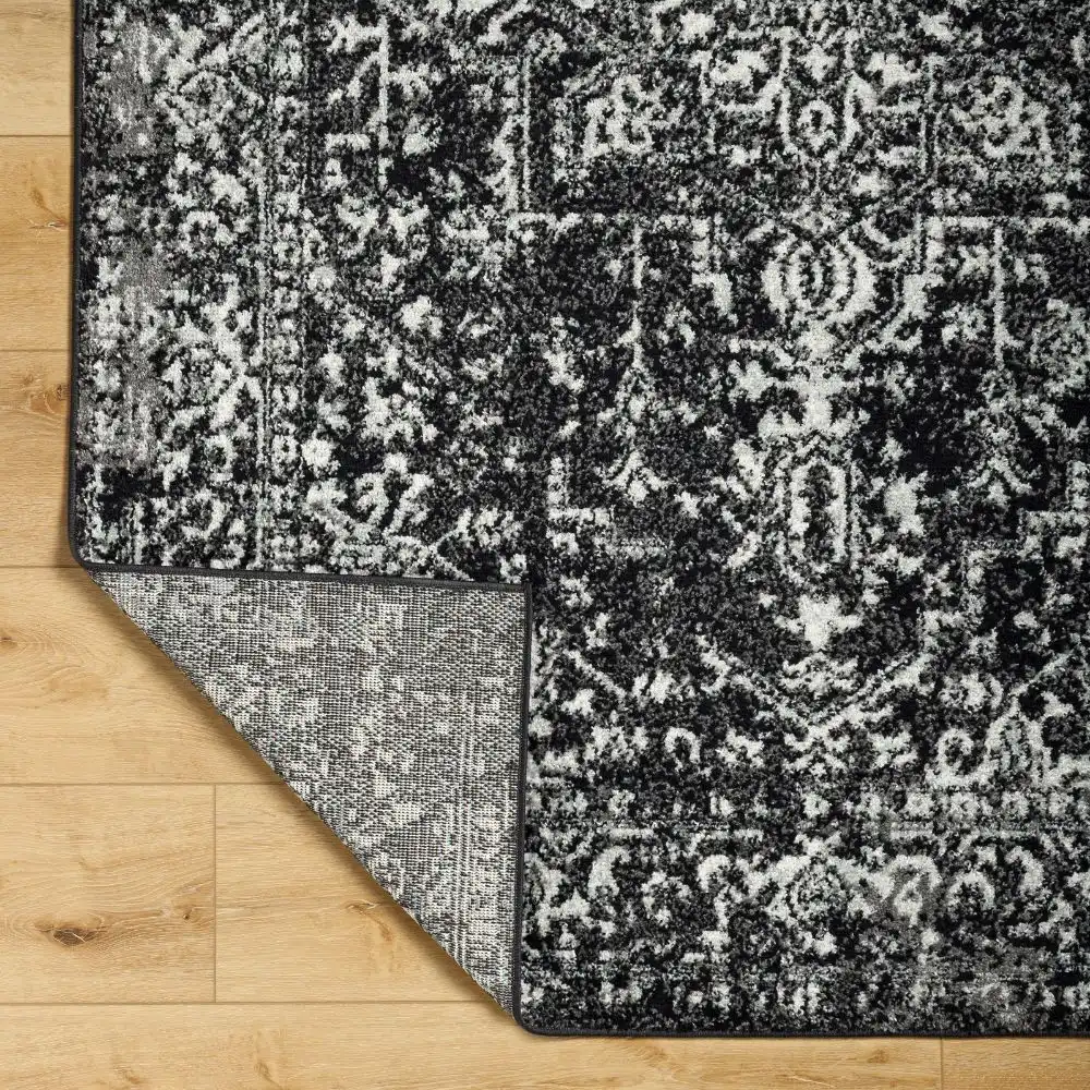 Juliette Vintage Oriental Boho Black Rug - Image 5