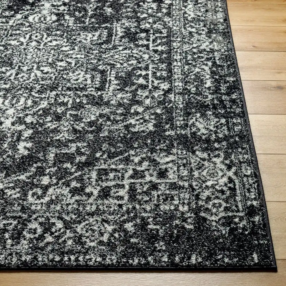 Juliette Vintage Oriental Boho Black Rug - Image 6