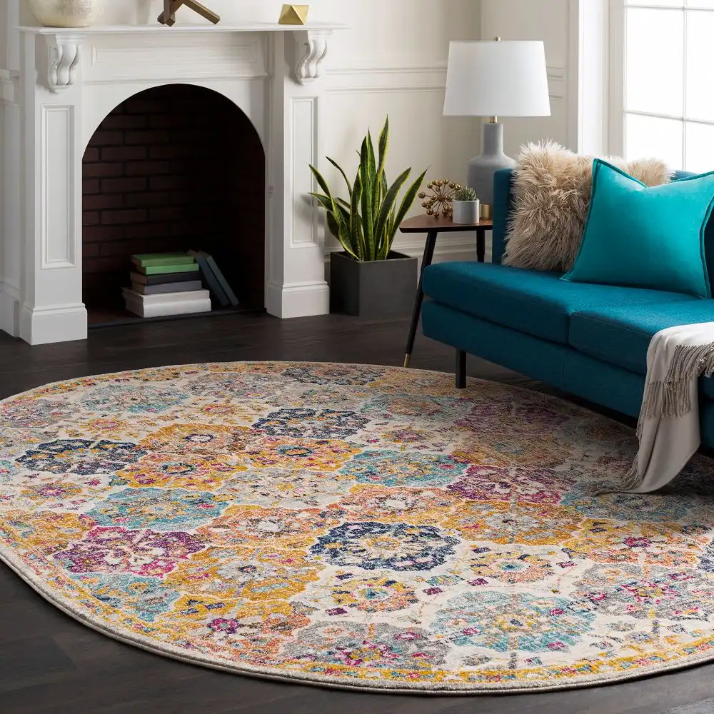 Ines Vintage Oriental Boho Saffron/Burnt Orange Rug - Image 5