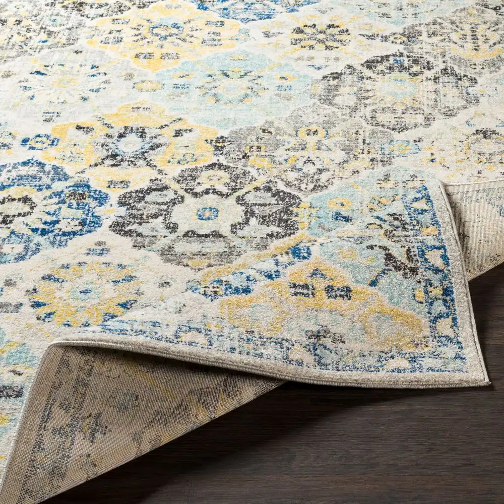 Ines Vintage Oriental Boho Dark Blue Rug - Image 2