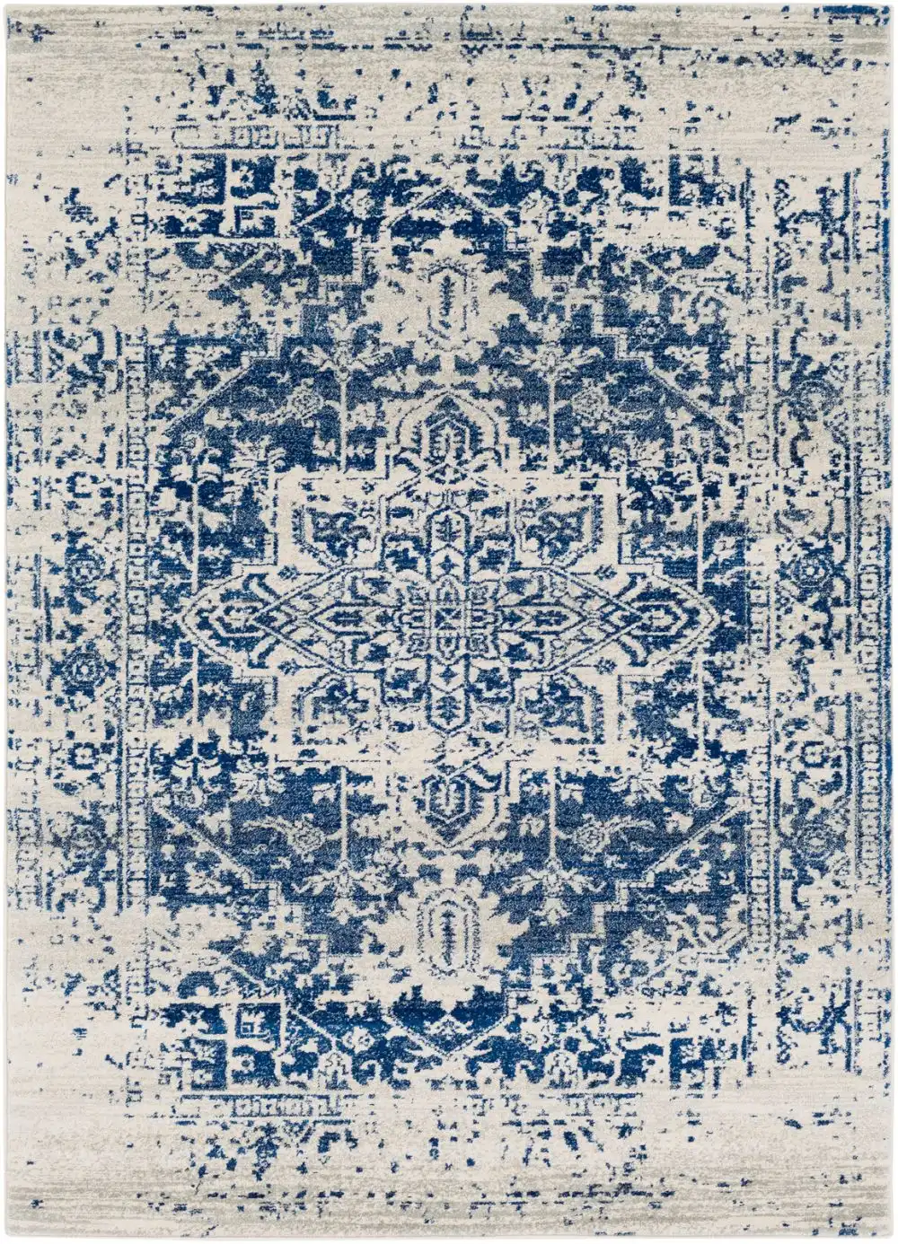 Juliette Vintage Oriental Boho Navy Rug - Image 9