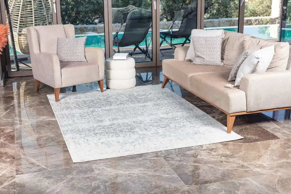 Juliette Vintage Oriental Boho Grey/White Rug