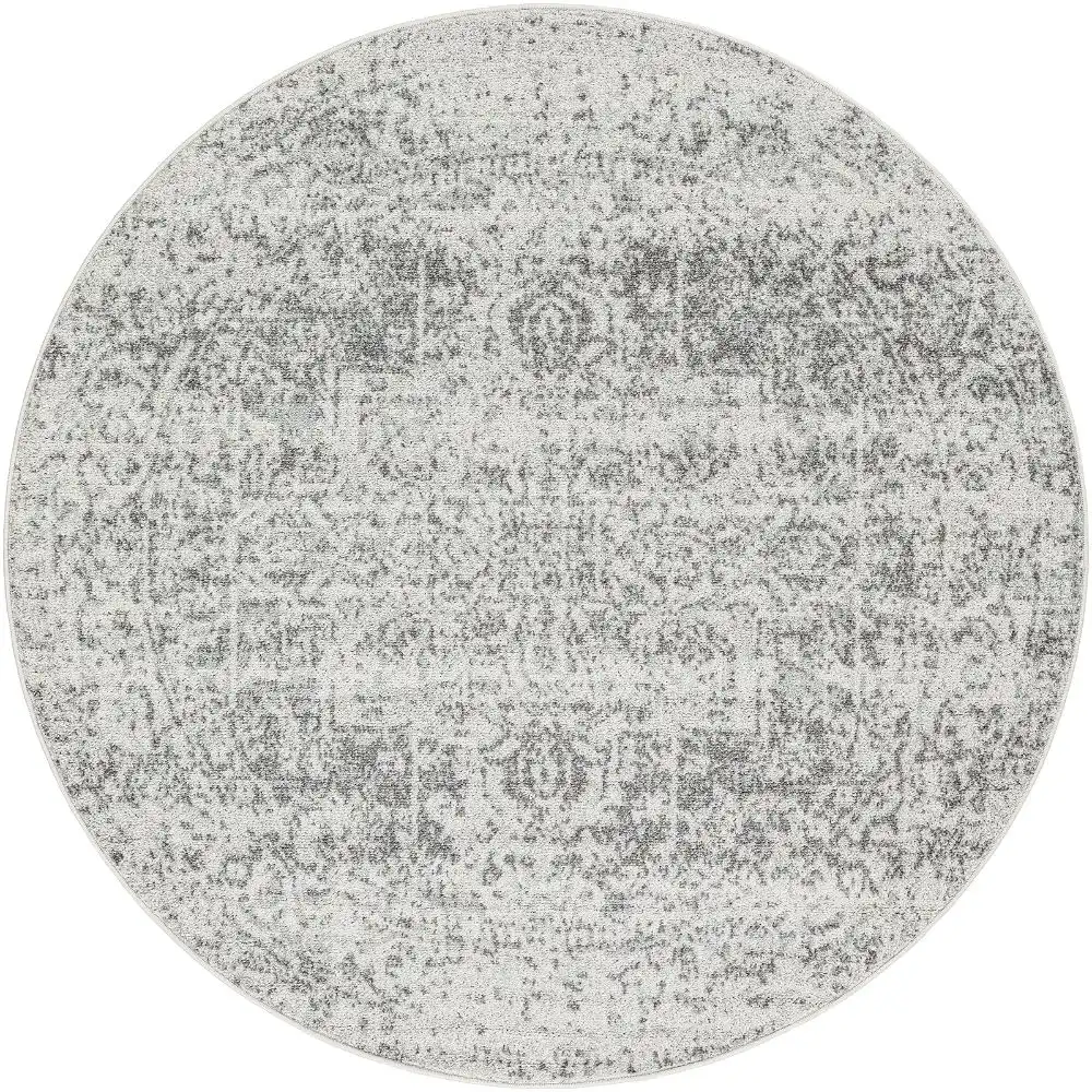 Juliette Vintage Oriental Boho Grey/White Rug - Image 4