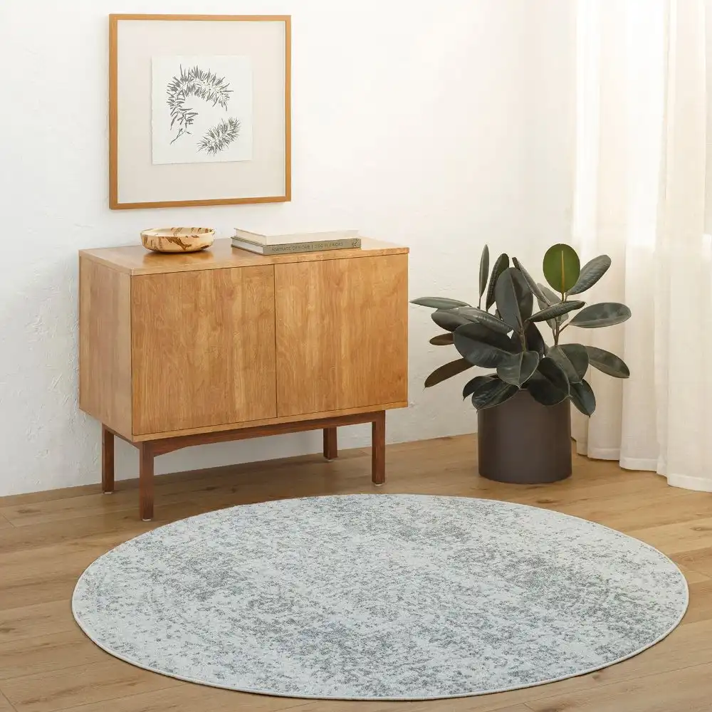 Juliette Vintage Oriental Boho Grey/White Rug - Image 9