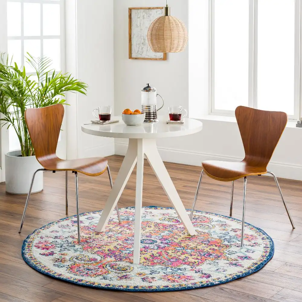 Lou Vintage Oriental Boho Saffron/Navy Rug - Image 2