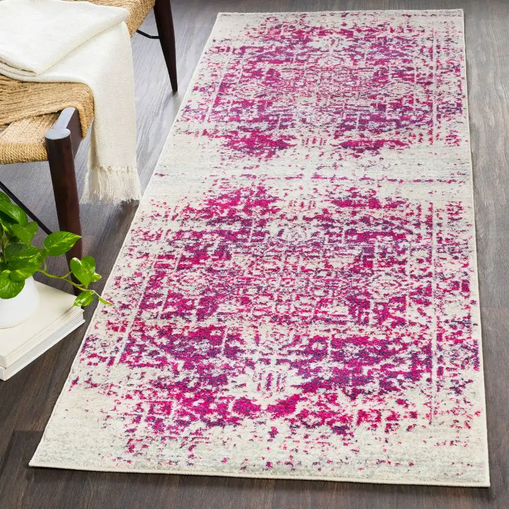 Juliette Vintage Oriental Boho Burgundy Rug - Image 2