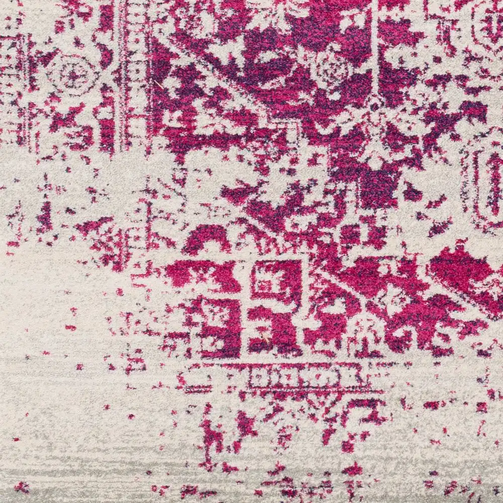Juliette Vintage Oriental Boho Burgundy Rug - Image 3