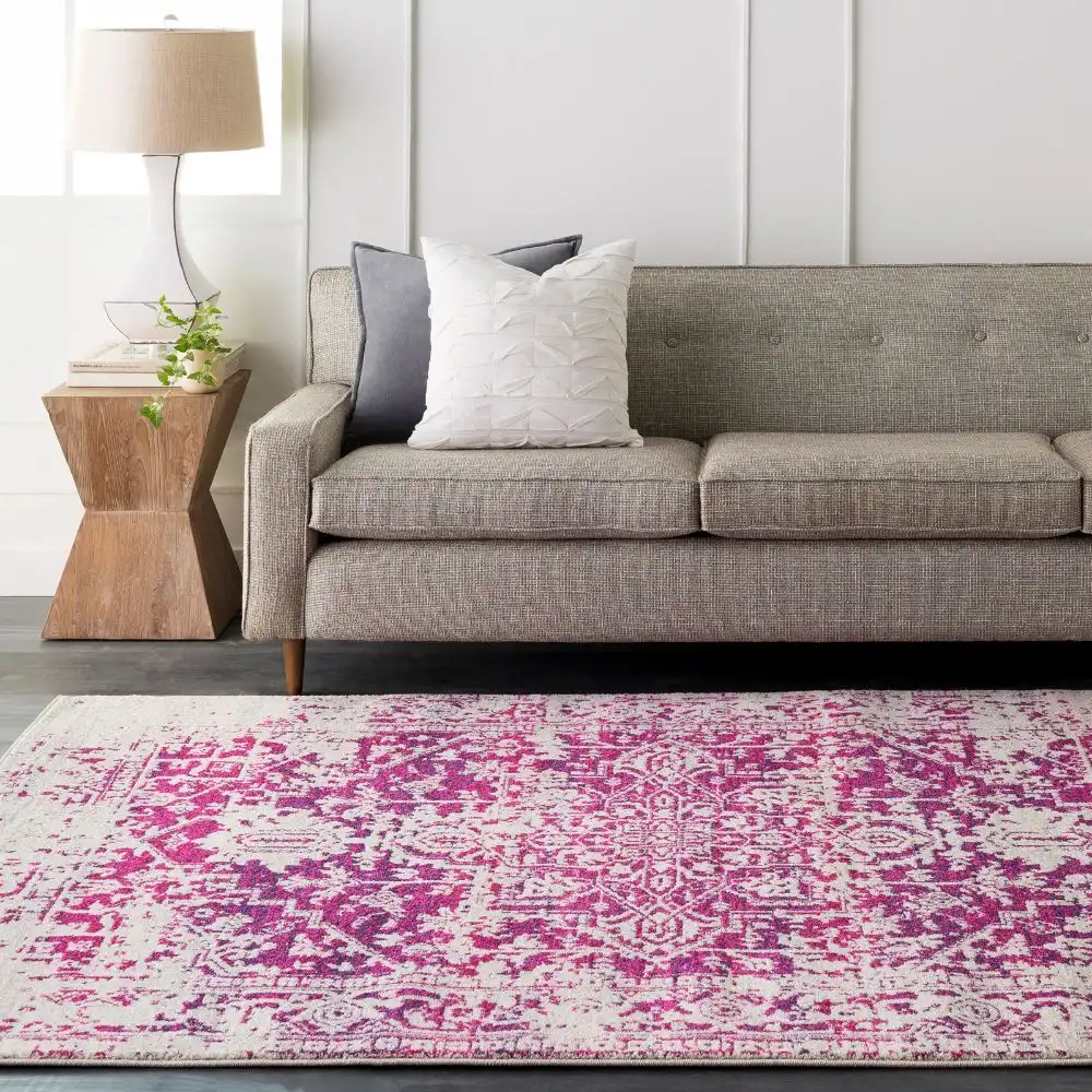 Juliette Vintage Oriental Boho Burgundy Rug - Image 5