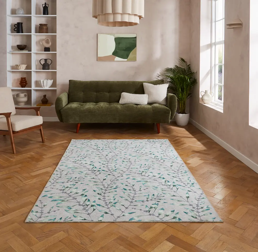 Harlequin Chaconia Putty Forest Washable