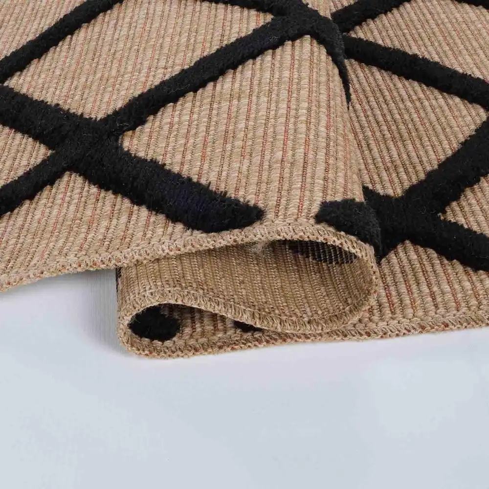 Harper Outdoor Diamond Black Rug - Image 2