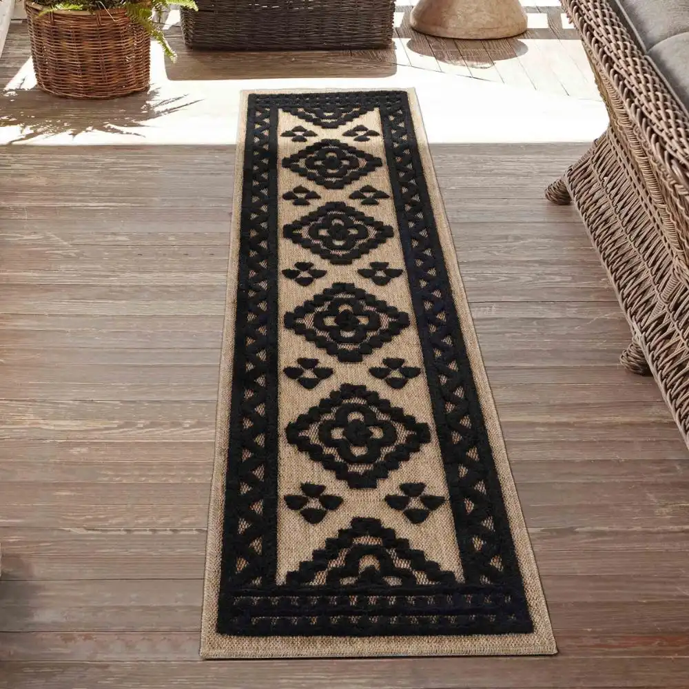 Harper Outdoor Aztec black Rug - Image 4