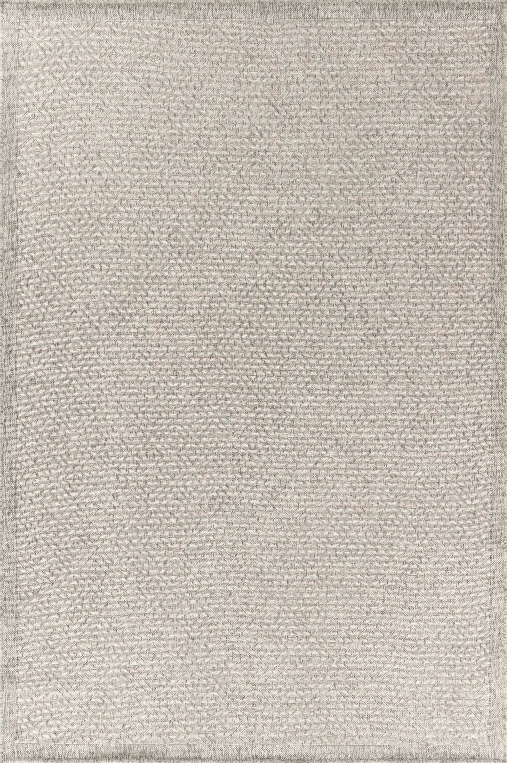 Harper Outdoor Greek Key Silver Rug - Image 2