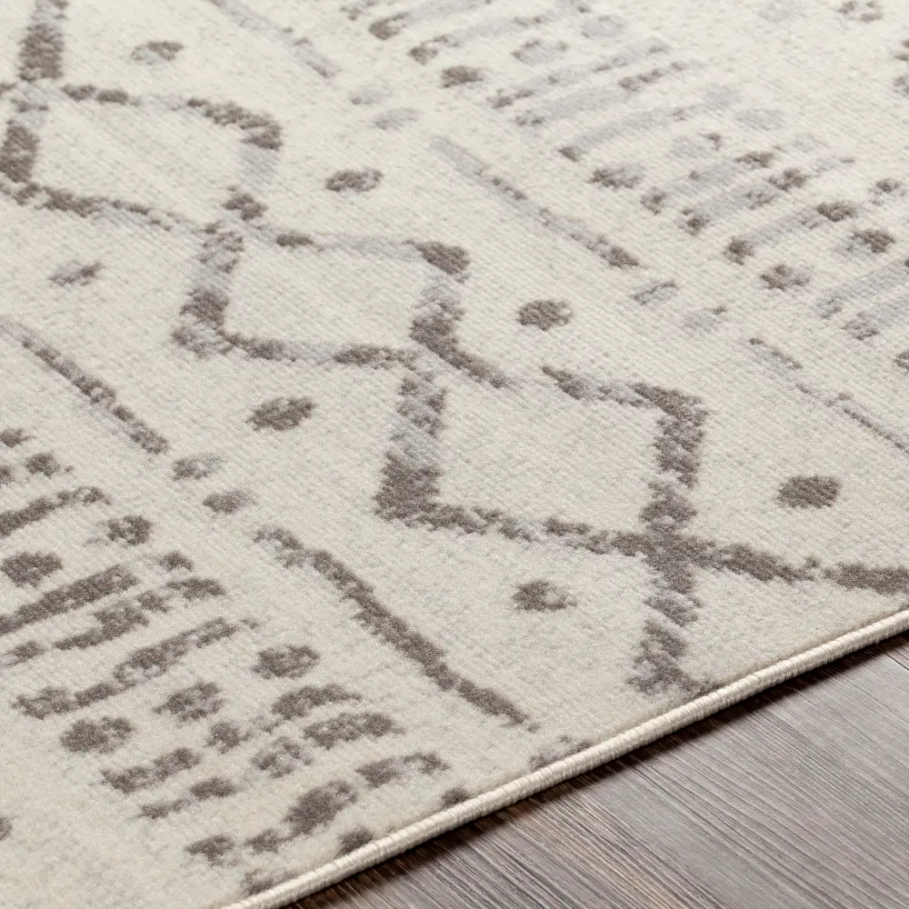 Hativi Scandi Global Light Grey Rug - Image 3