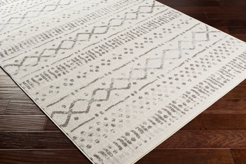 Hativi Scandi Global Light Grey Rug - Image 5