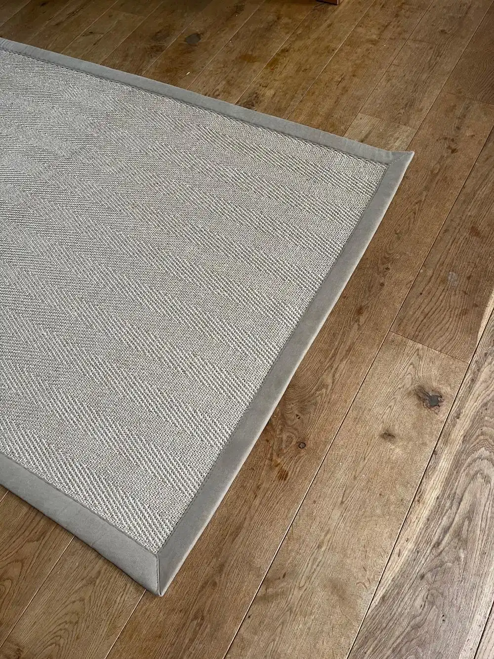 Havana Sisal Argent with a Faux Suede Caramel Rug - Image 8