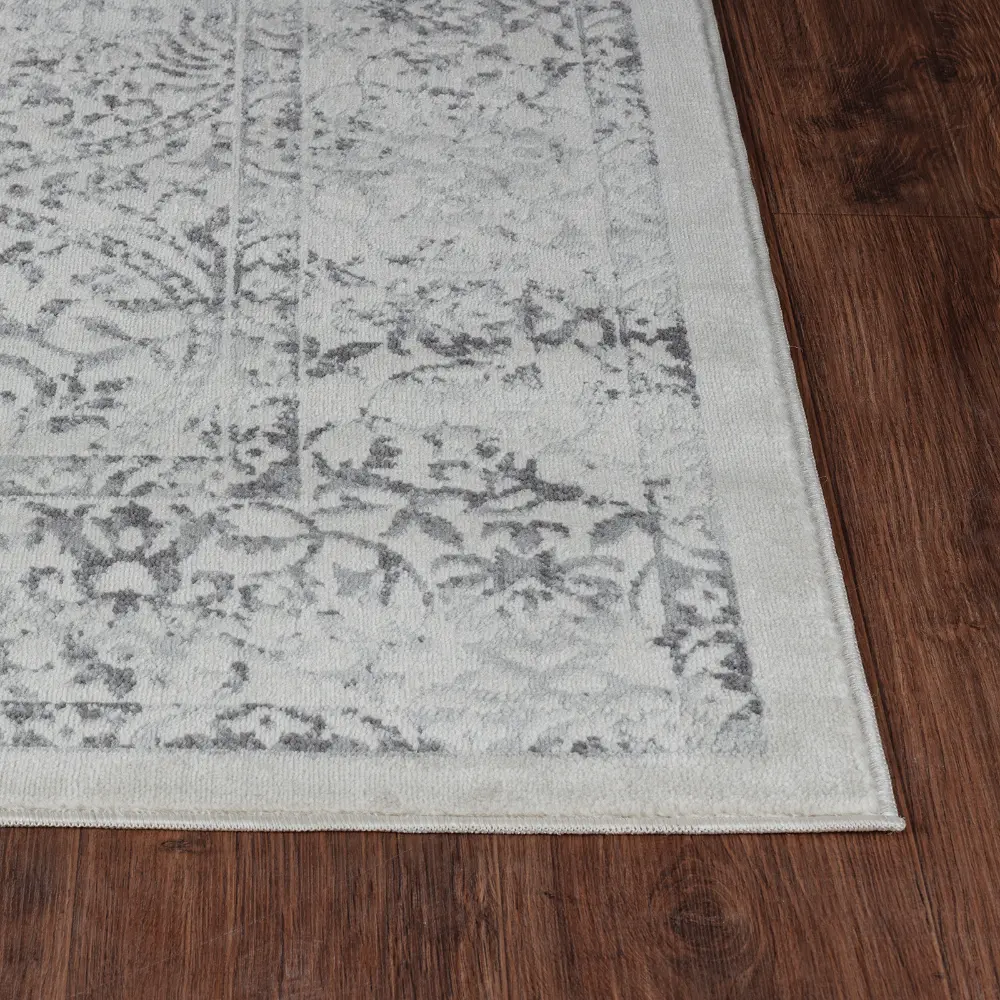 Hazel Vintage Oriental Boho Grey/Ivory Rug - Image 7