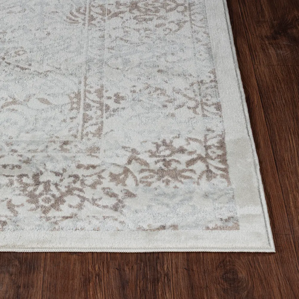 Hazel Vintage Oriental Boho Tan/Ivory Rug - Image 5