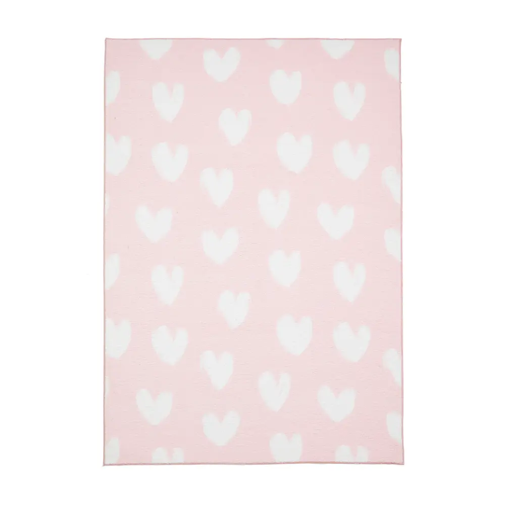 Catherine Lansfield Hearts Pink - Washable - Image 2