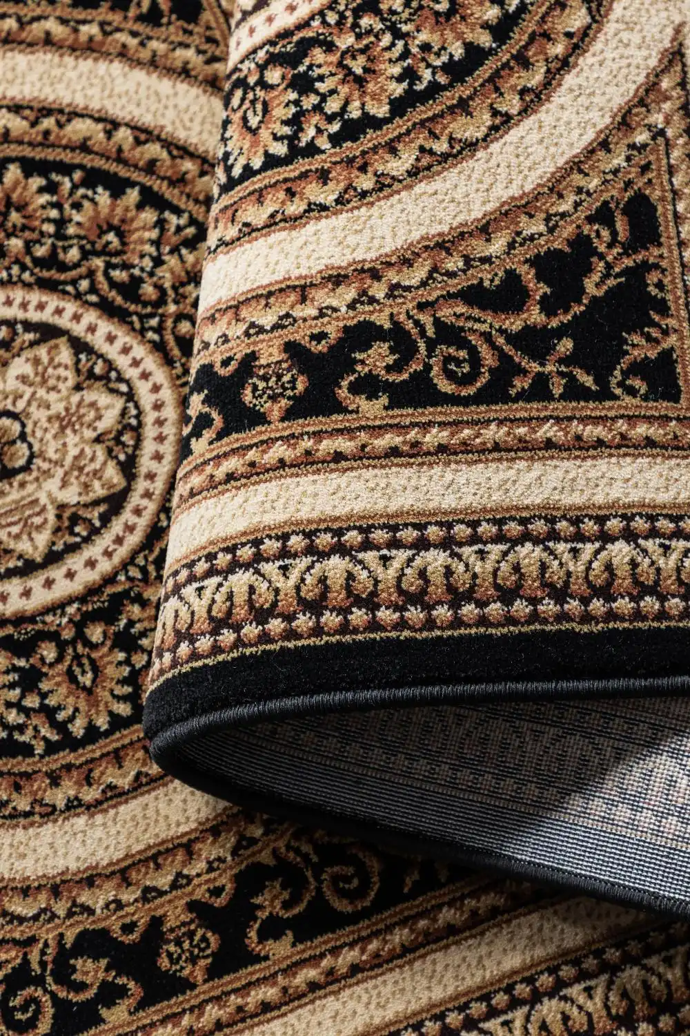 Herat 2 105989 Black Cream Rug - Image 7