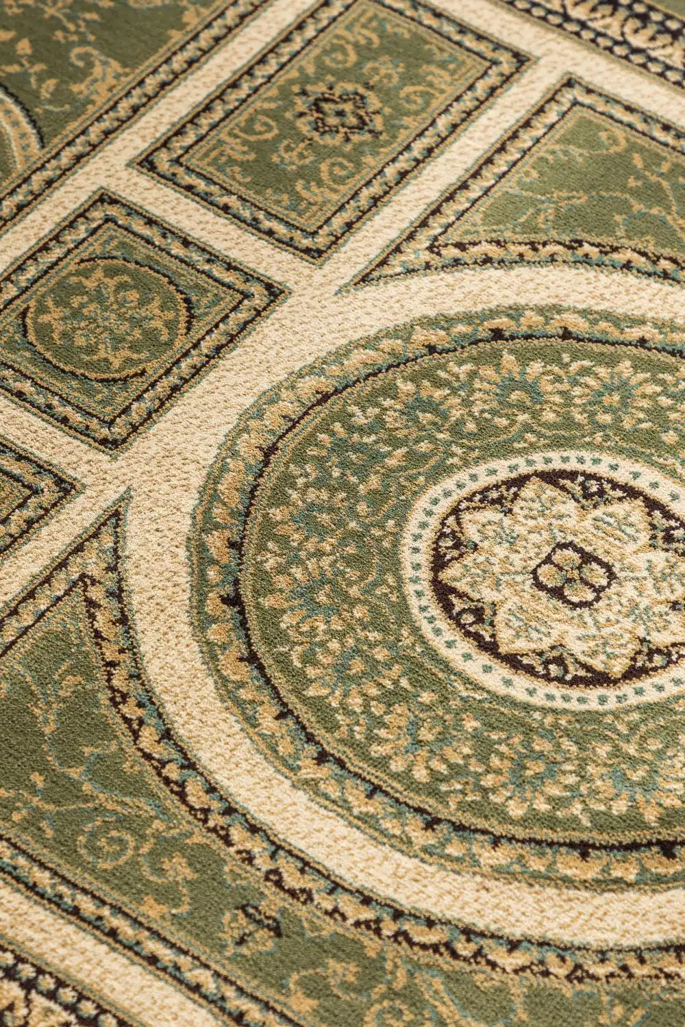 Herat 2 105991 Olive-Green Cream Rug - Image 2