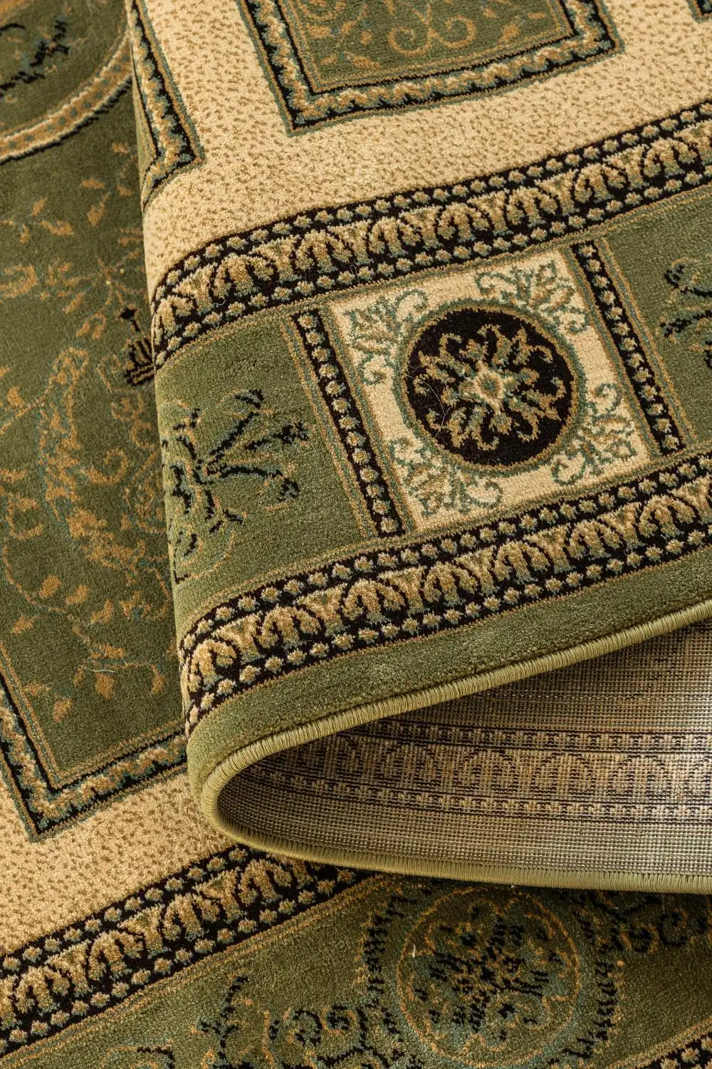 Herat 2 105991 Olive-Green Cream Rug - Image 6